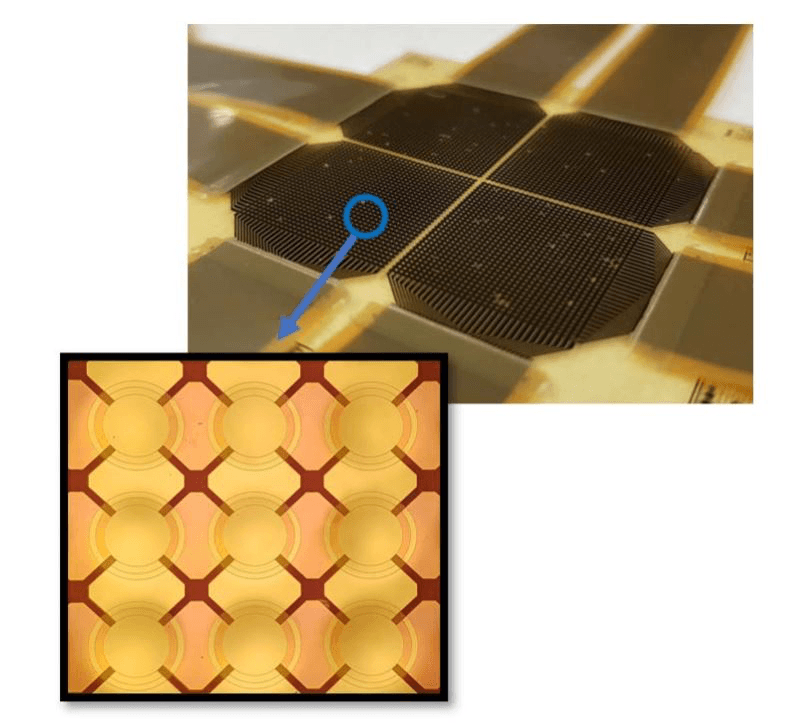 64x64 array of polymer-based PMUTs on a 4x4 cm2 area