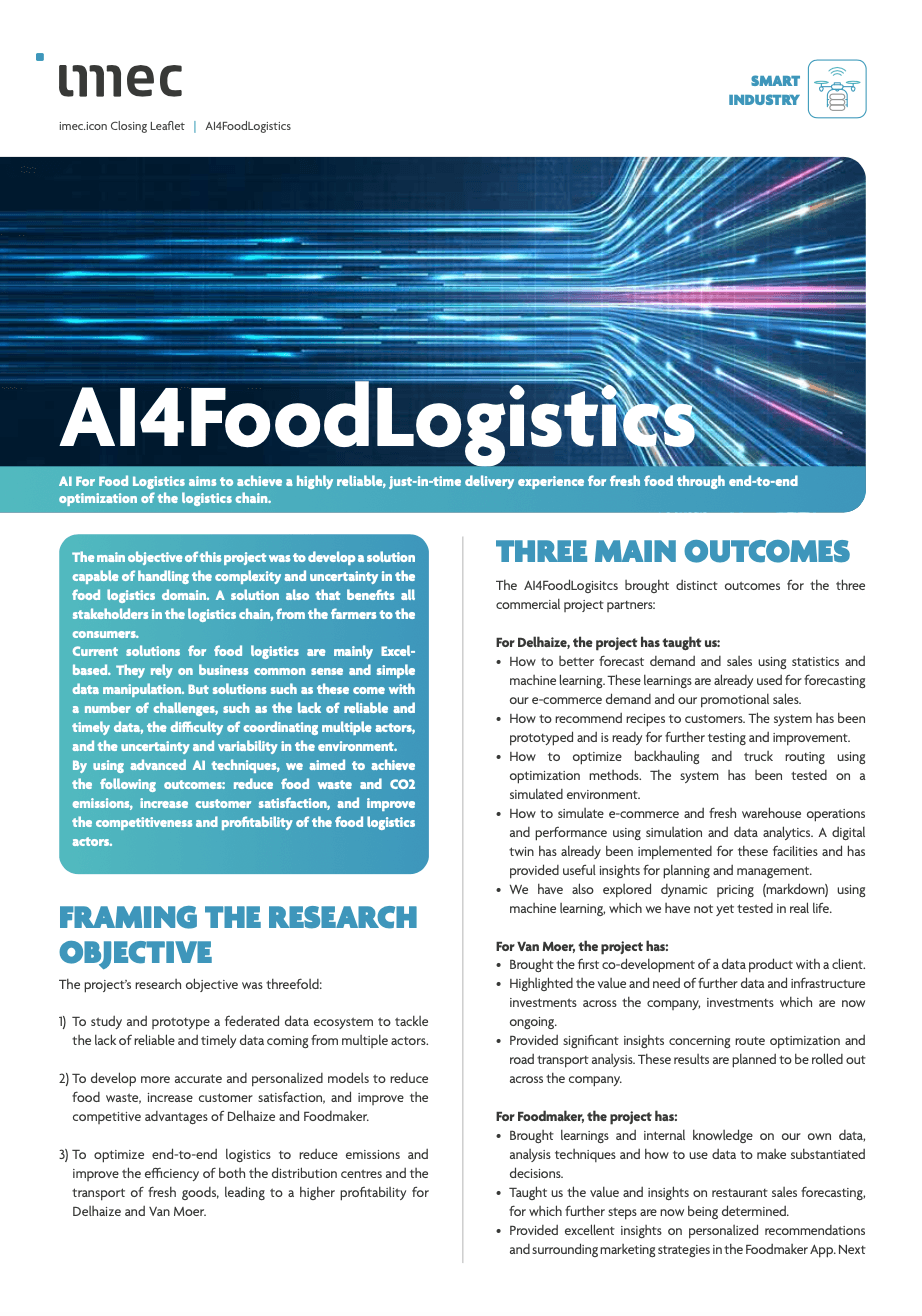 AI4Foodlogistics