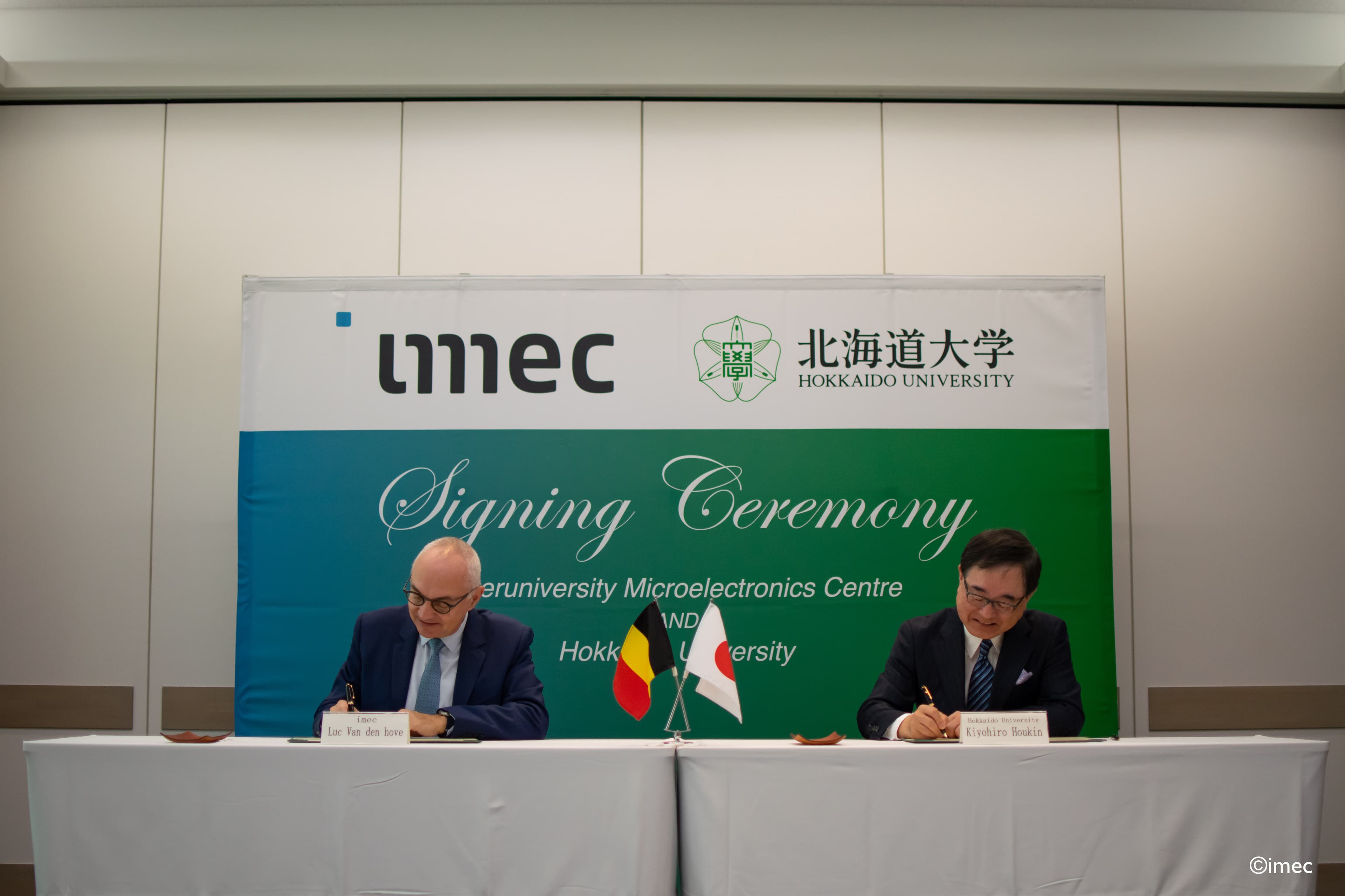 imec and Hokkaido University, LoI signing ceremony